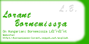 lorant bornemissza business card